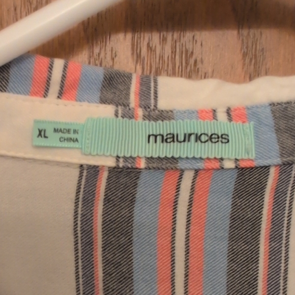 Maurices Multicolor Plaid Blouse - Picture 2 of 3